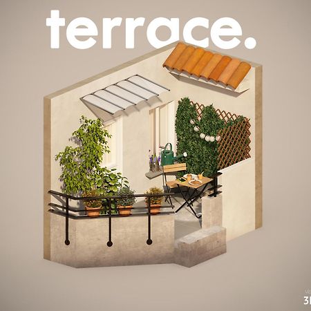 Studio Terrasse Privee 5 Min To Eiffel Tower Paris Eksteriør billede